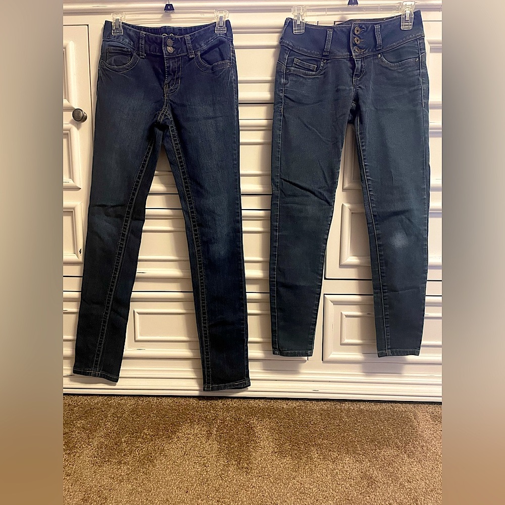 2 pairs of skinny jeans. Gently worn